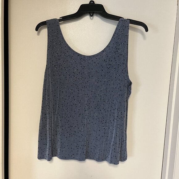 Onyx Nite Gray Sparkling Tank Top and Matching Jacket with 3/4 sleeves, Size 1X - Picture 5 of 5